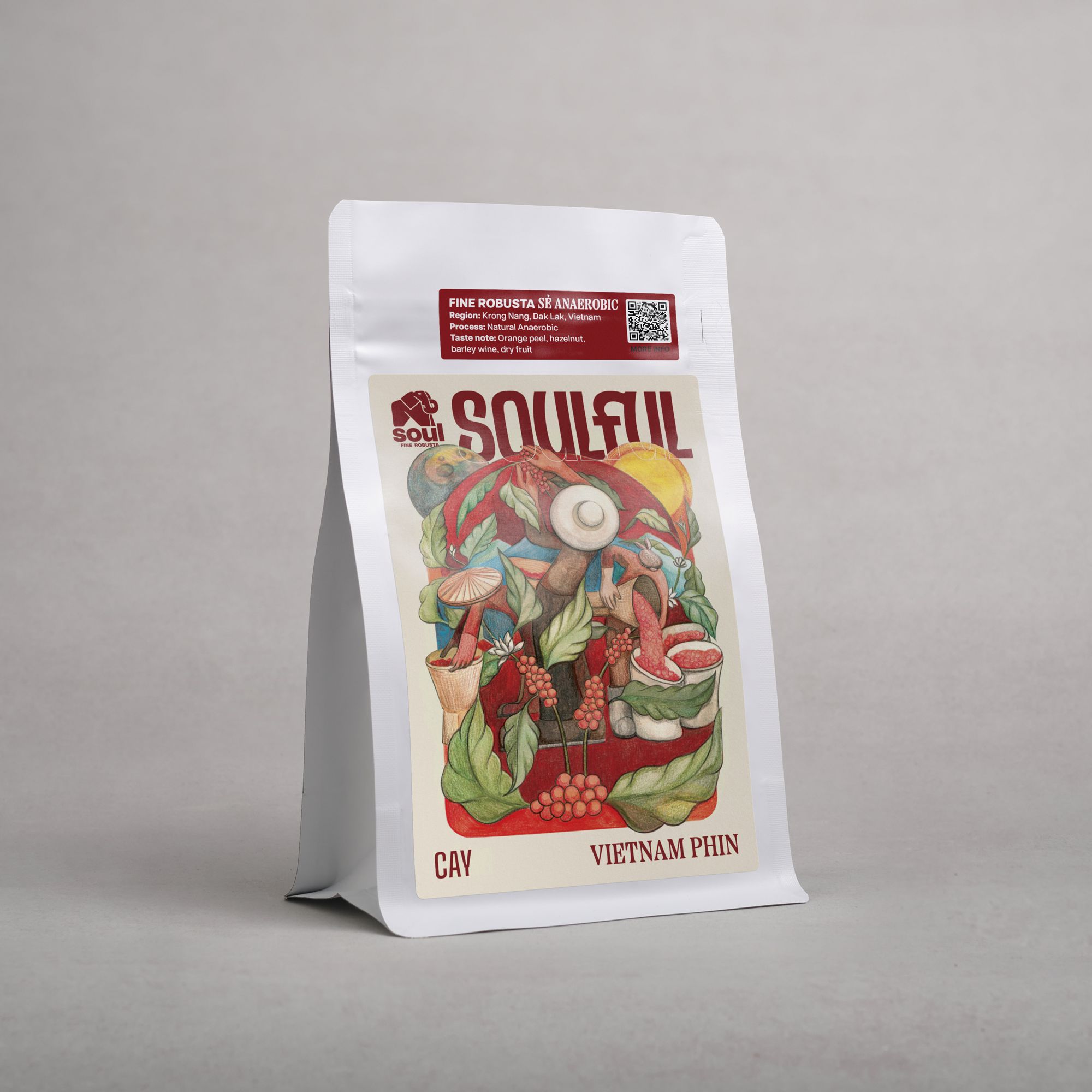 CÀ PHÊ ĐẶC SẢN SOULFUL 2025 | "CAY "- PHA PHIN FINE ROBUSTA VIỆT NAM - NATURAL - ANAEROBIC