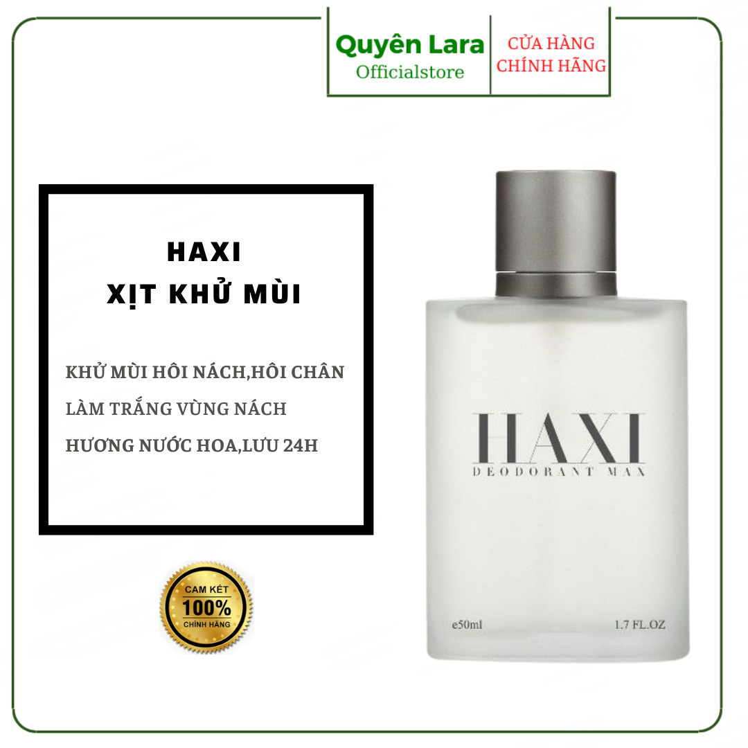 Xịt Khử Mùi Hôi Nách Haxi,Khử Mùi Hôi Chân , Mùi Cơ Thể , Giảm Thâm