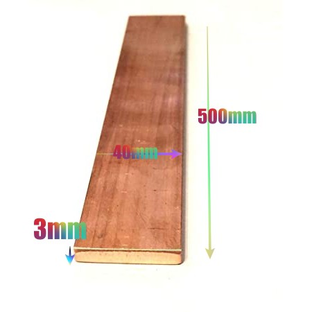 Thanh Đồng Cái,Đồng Bản,Thanh Đồng Đỏ Dày 3mm Đủ Các Size Rộng,Cắt Theo Yêu Cầu PTCNVN007