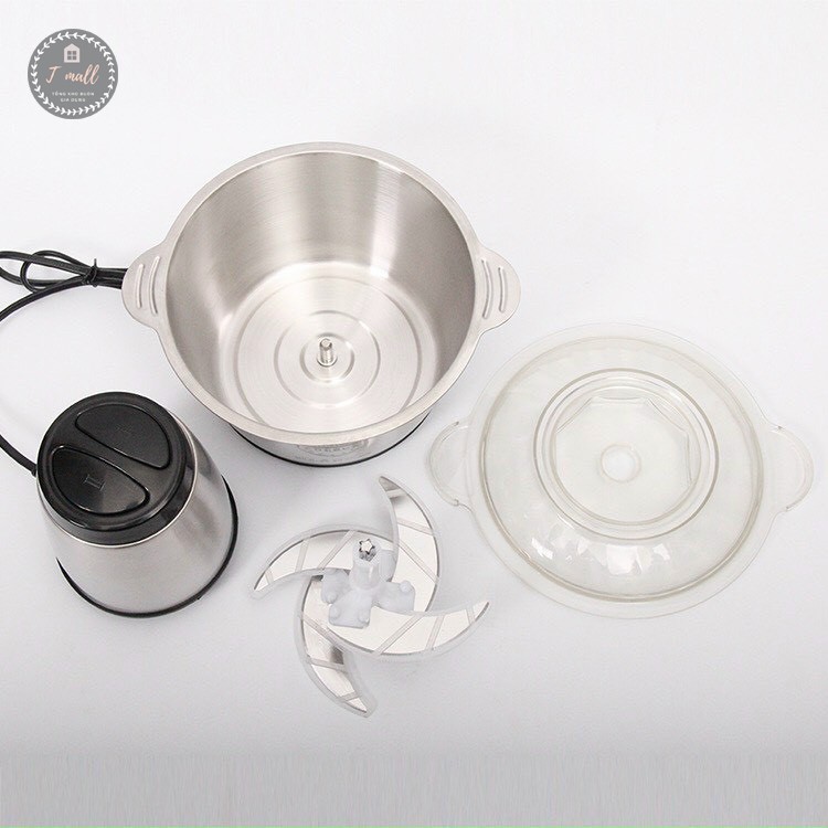 Máy Xay Thịt Inox đa năng Food Processor 200W Cao Cấp