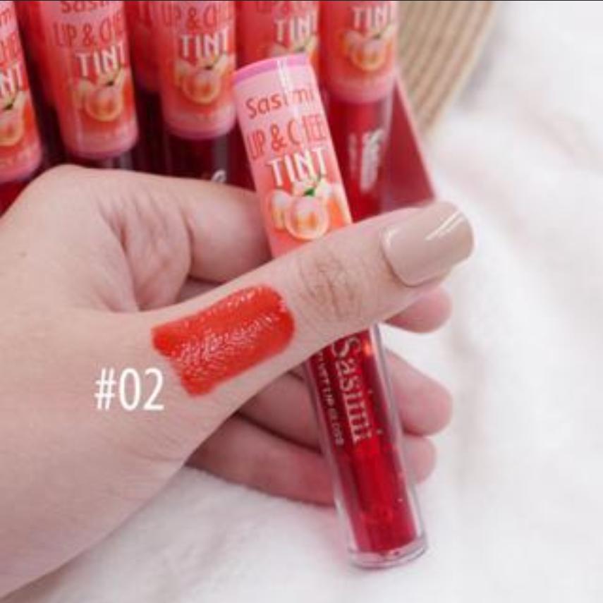 Son tint trái đào Sasimi lip & cheek 2in1