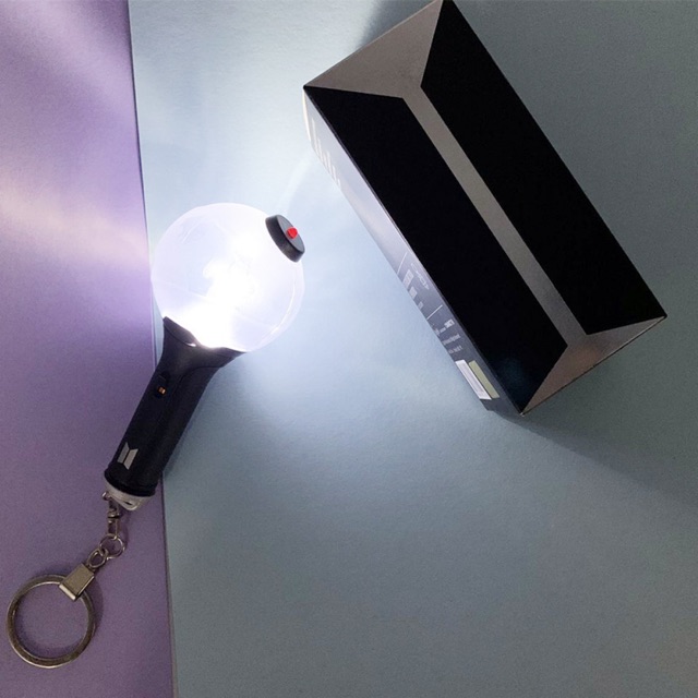 Keyring Bomb Ver 3 BTS - Móc Khoá Lightstick BTS Hàng Unoff