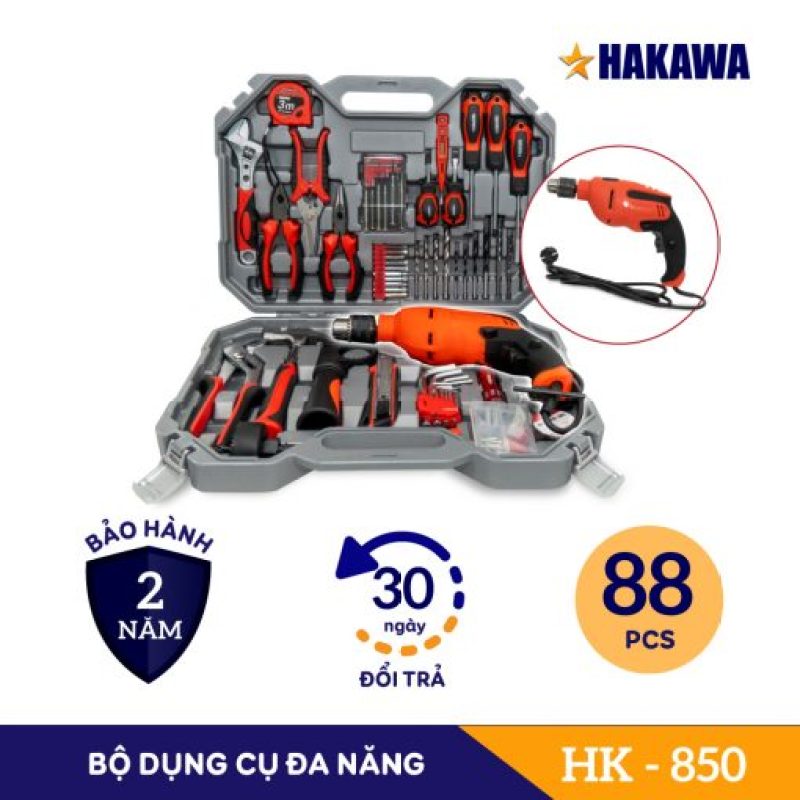 Bảo hành chính hãng 2 năm - Bộ dụng cụ sửa chữa đa năng HAKAWA HK-850