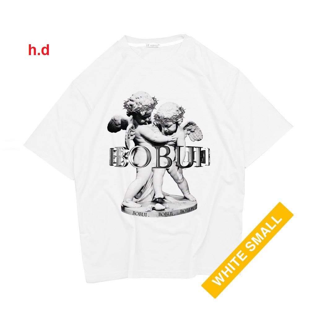 Áo thun tay lỡ BOBUI Thiên Thần chất cotton