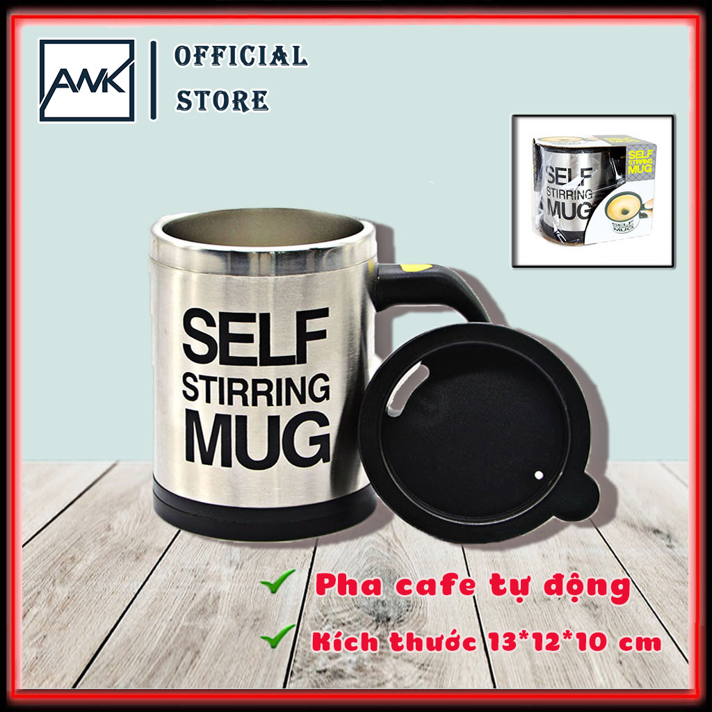 [HCM]Cốc pha cà phê tự khuấy thông minh Mug [có video] -AWK Store