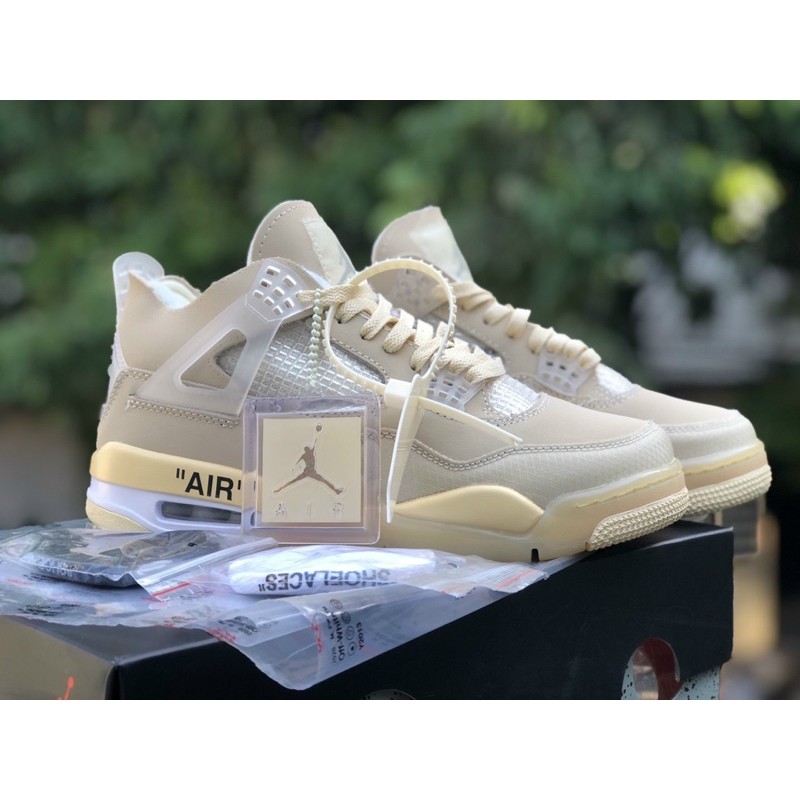 giầy jdan4 off white hàng 1:1 ( full box + free ship )