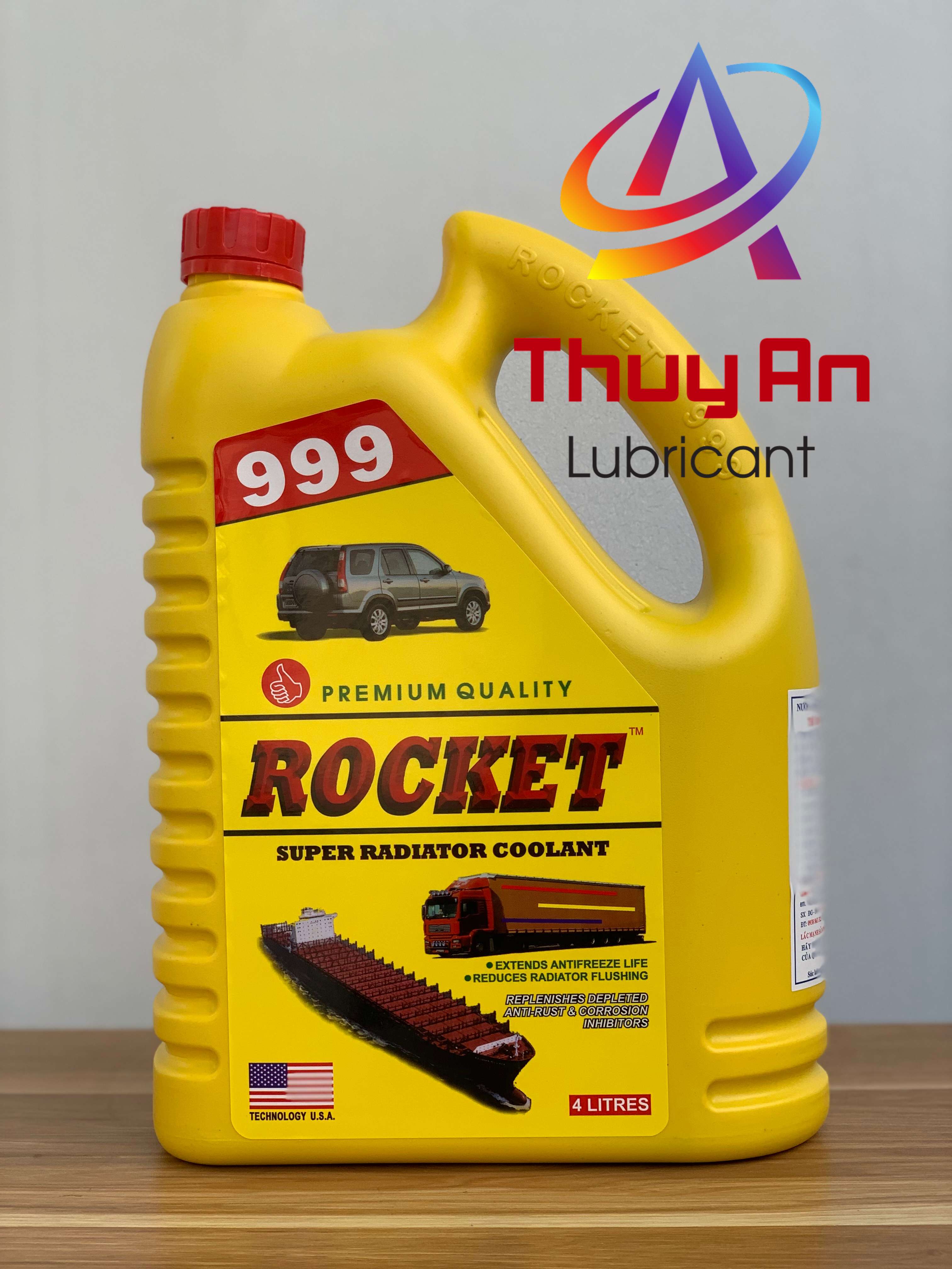 Nước Làm Mát Động Cơ Rocket 999 (màu xanh) 4L