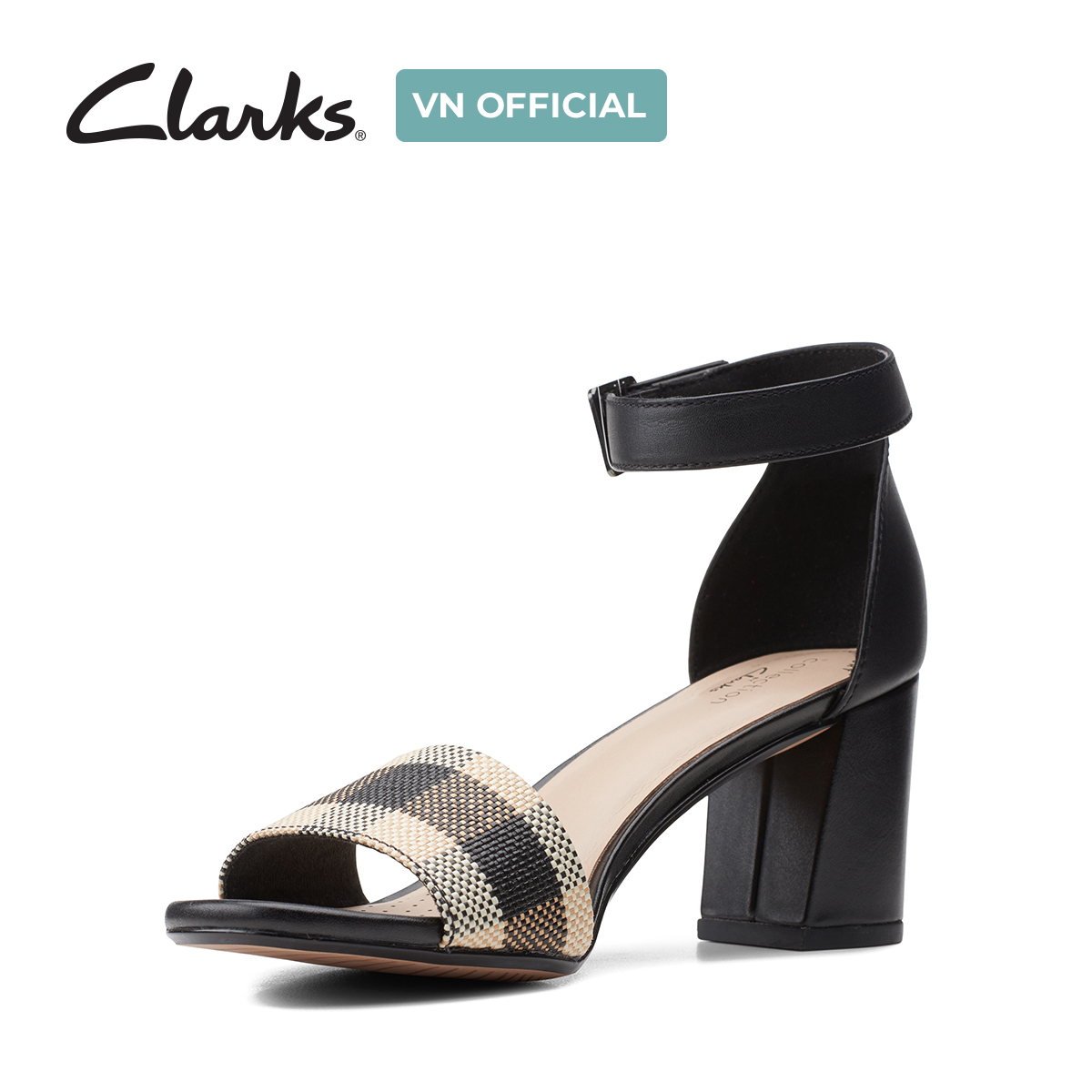 Giày Sandal Cao Gót Da Nữ Clarks - Jocelynne Cam