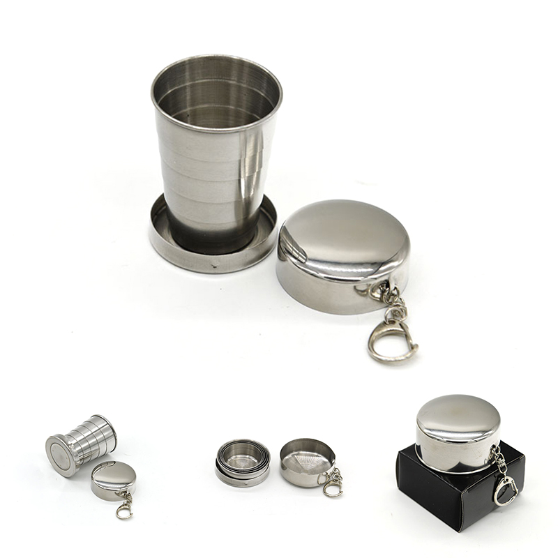 Cốc inox cá nhân gấp gọn , cốc uống nước du lịch gấp gọn tiện lợi