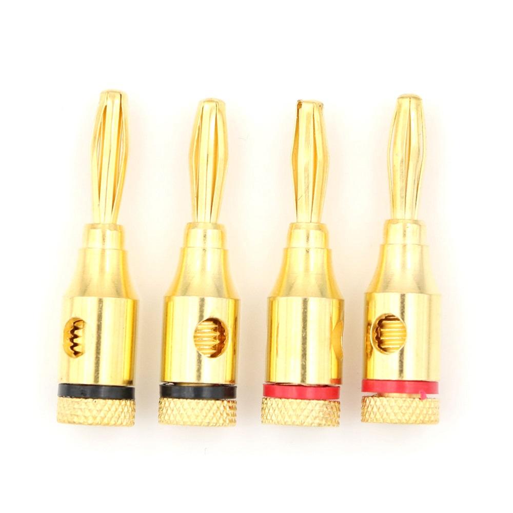 Combo 5 Cặp jack cắm loa, jack bắp chuối loại tốt ( 1 jack đỏ + 1 jack đen )
