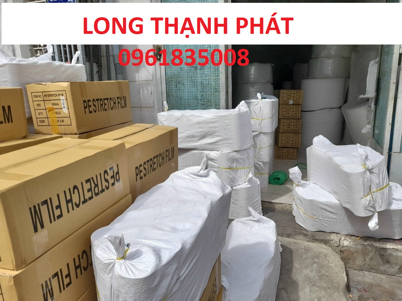 Màng bọc PE 50cm nặng 5kg lõi giấy siêu mỏng