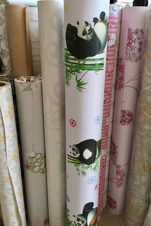 Combo 5m giấy dán tường giấy decal cuộn gấu trúc panda