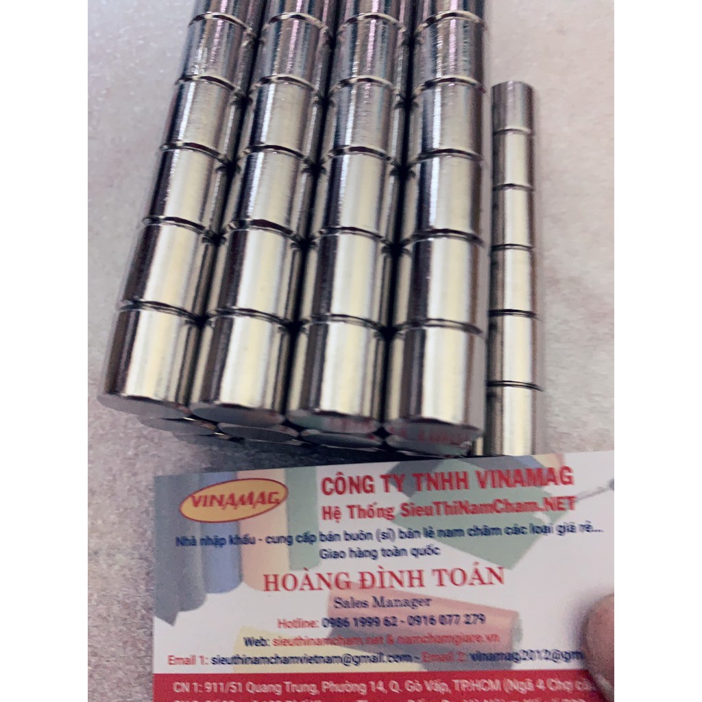NAM CHÂM TRỤ TRÒN 15X15MM ( SIÊU HÚT)
