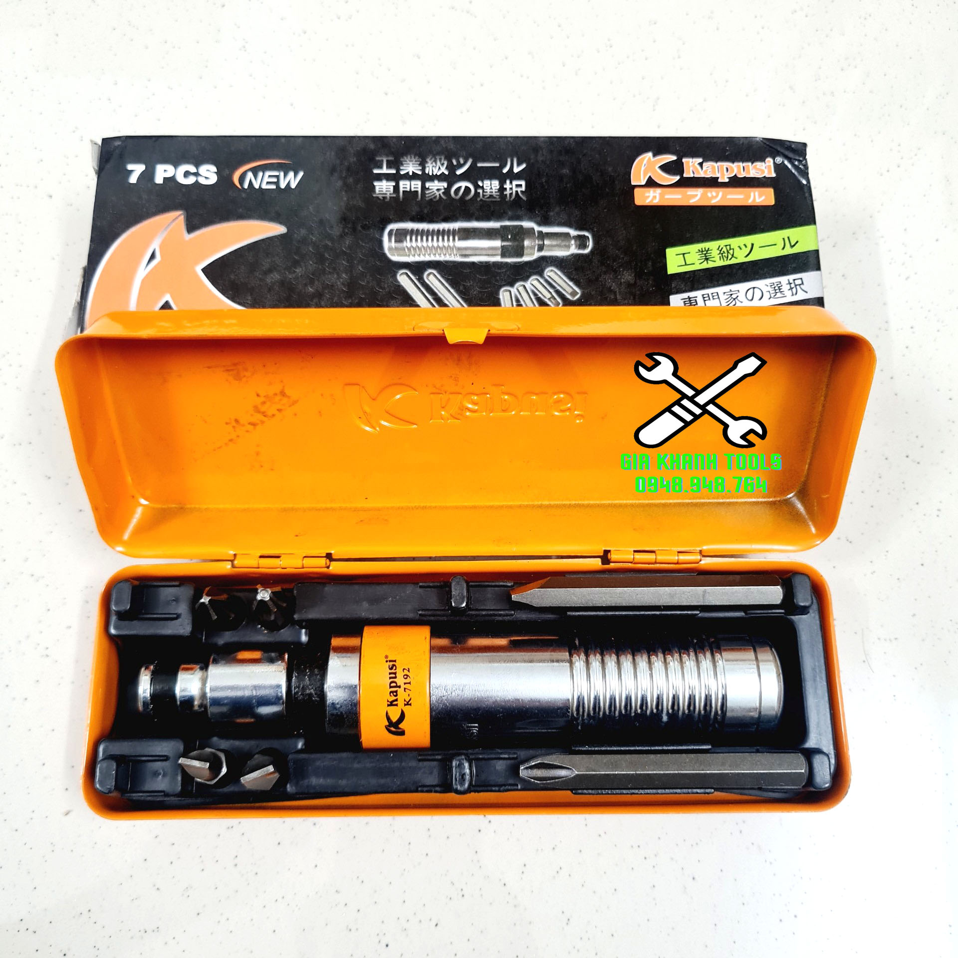 Bộ vít đóng 7 chi tiết kapusi