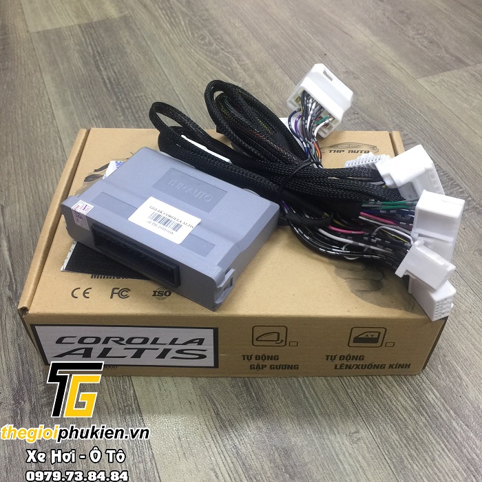 Gập gương lên kính cắm jack zin dành cho xe Toyota Corolla Altis 2017-2020