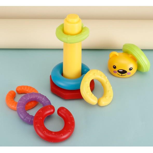 Đồ chơi tháp cầu vồng gấu cao 30cm cho bé