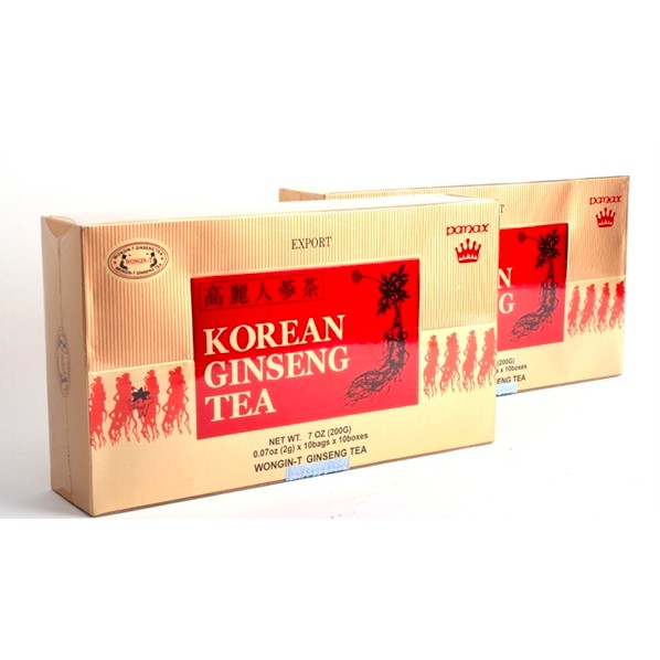 COMBO 2 Hộp trà sâm cao cấp Korean Ginseng Wongin - T (100 gói/hộp)