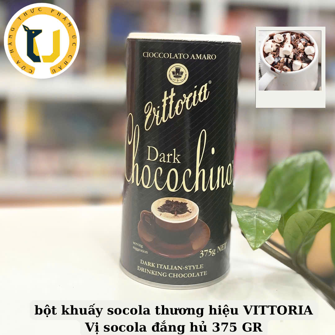 (Australian Product) Italian-Style Chocolate Powder Vittoria Chocochino Drinking Chocolate Italian Style 375Gr
