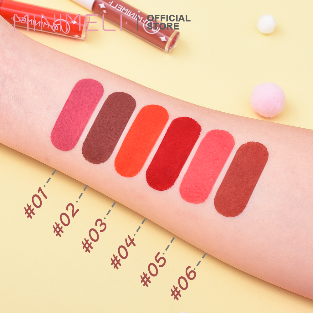 MINIMELI Matte lipstick, Long-lasting Liquid lipstick Makeup Cosmetic - INTL