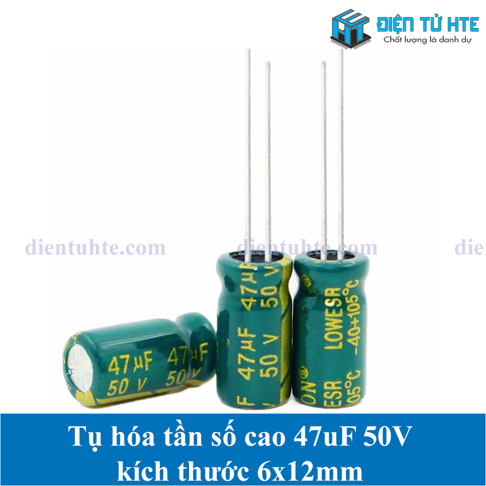 Combo 20 Tụ hóa tần số cao 47uF 50V 6x12mm