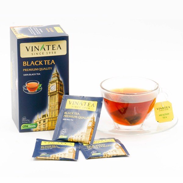 Trà túi lọc Vinatea Đen Hảo Hạng  50 g