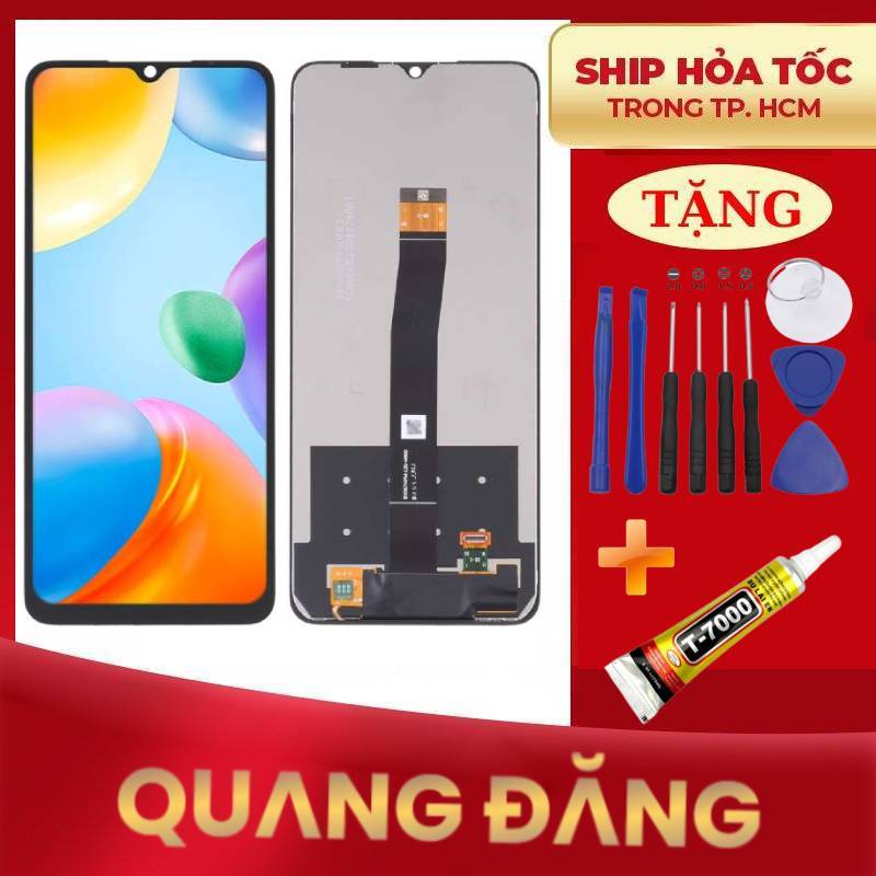 Bộ màn hình xiaomi redmi 10c /poco c40 tặng keo dán và bộ sửa 9 món