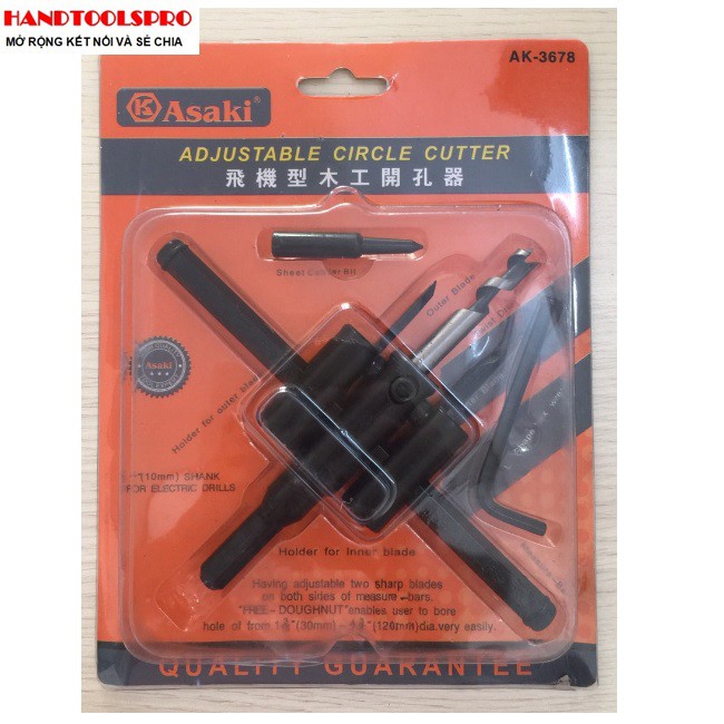 Mũi khoan khoét lỗ gỗ asaki ak-3678