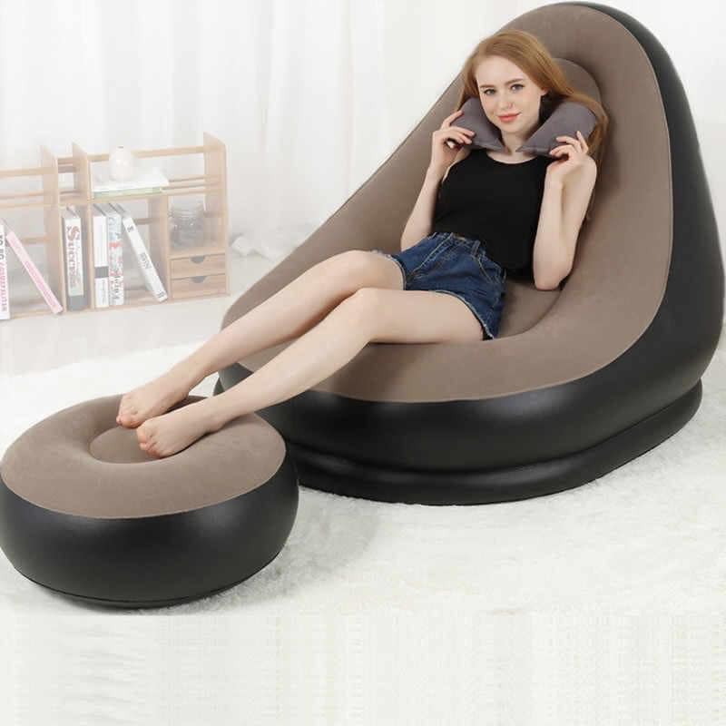 Ghế hơi julong , ghế đệm hơi tựa lưng, sofa hơi, ghế đệm hơi êm ái không kèm bơm hơi.