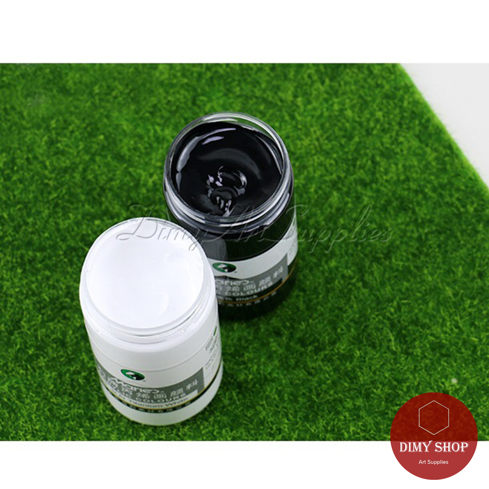 Màu Vẽ Acrylic MARIES 300ml Trắng Đen Xám