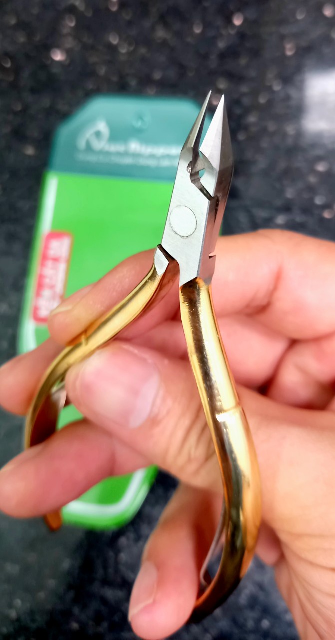 KIỀM CẮT DA - LẤY KHÓE INOX - VÀNG 2IN1 (MẪU MỚI)