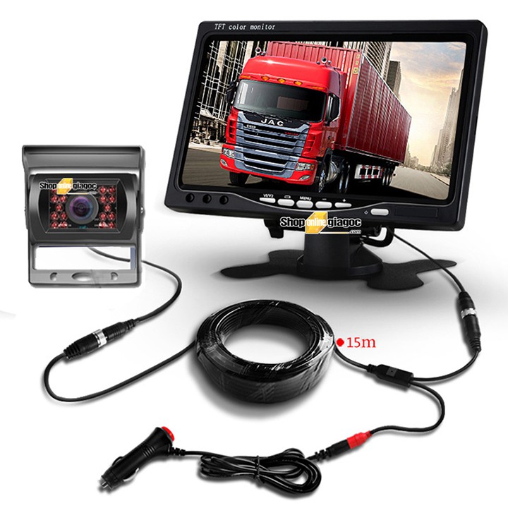 [SG] Combo Camera Lùi Chống Nước Xe Tải + Màn Hình 7 Inch