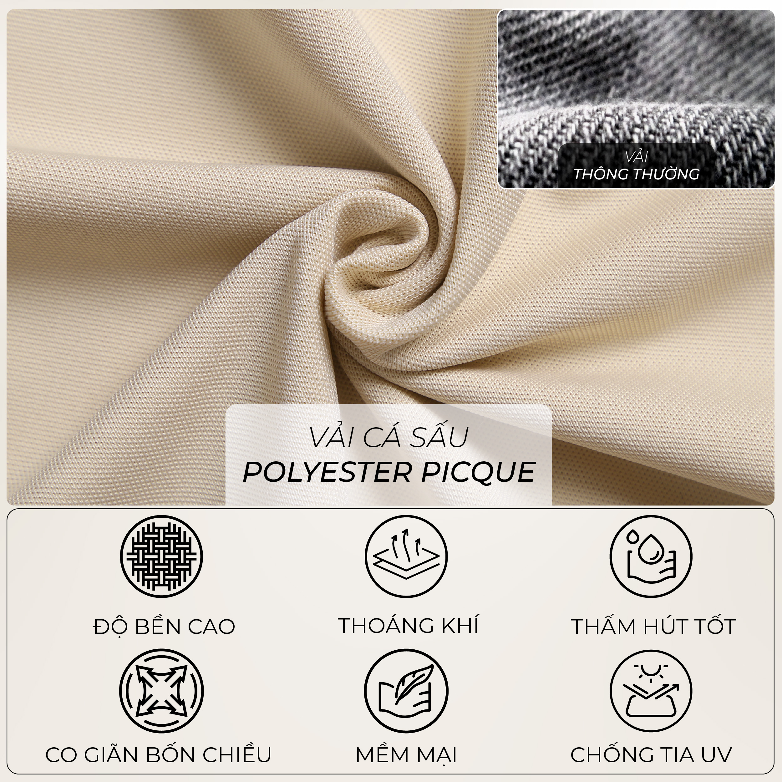 Áo thun polo nam Milvus BKP093m (Đen/Xanh/Trắng)