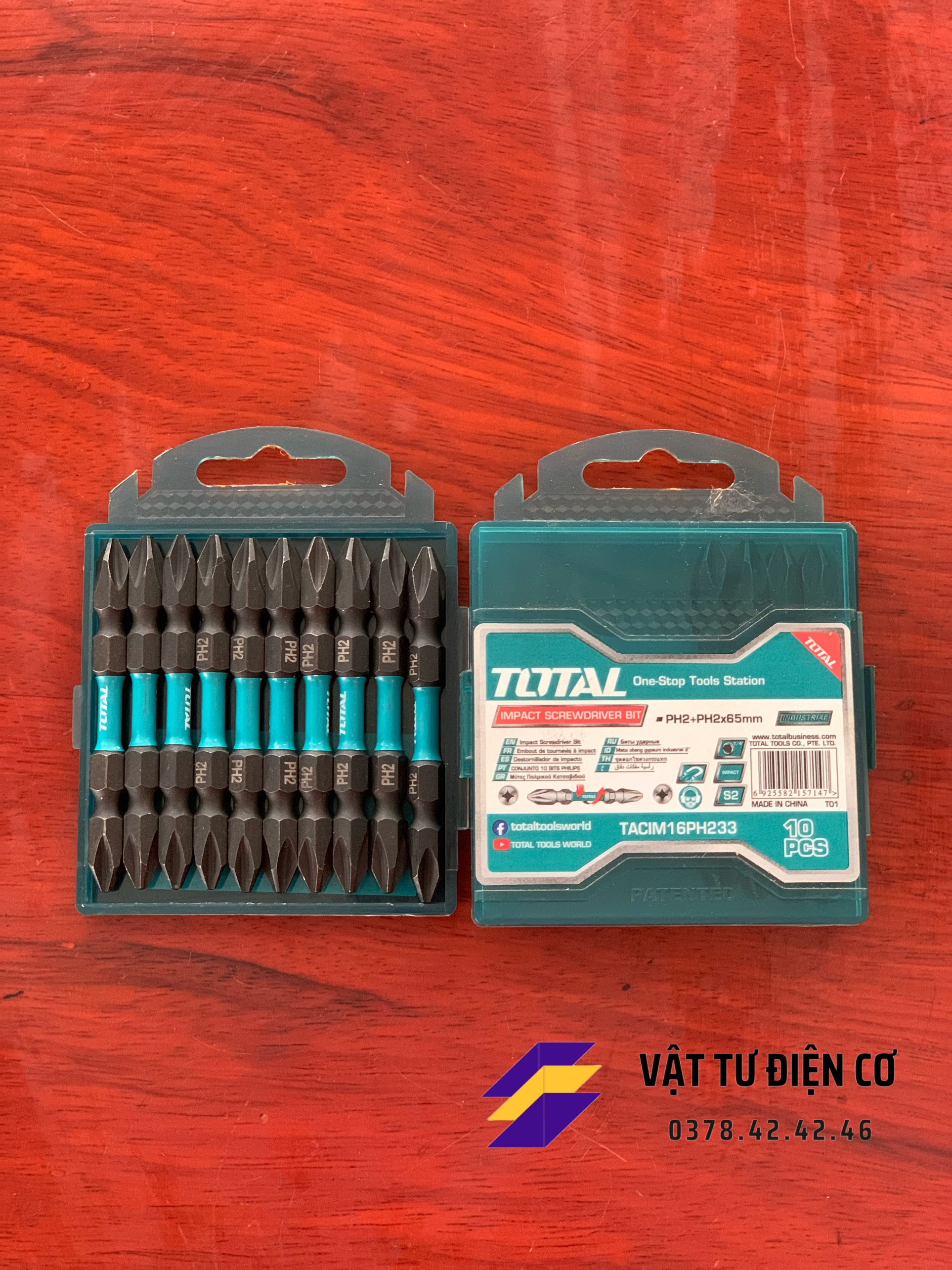 Bộ 10 mũi bắt vít 2 đầu TOTAL
