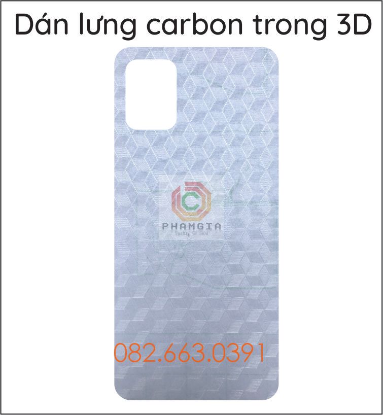 Dán bảo vệ mặt lưng ppf Samsung Galaxy A51 và dán carbon