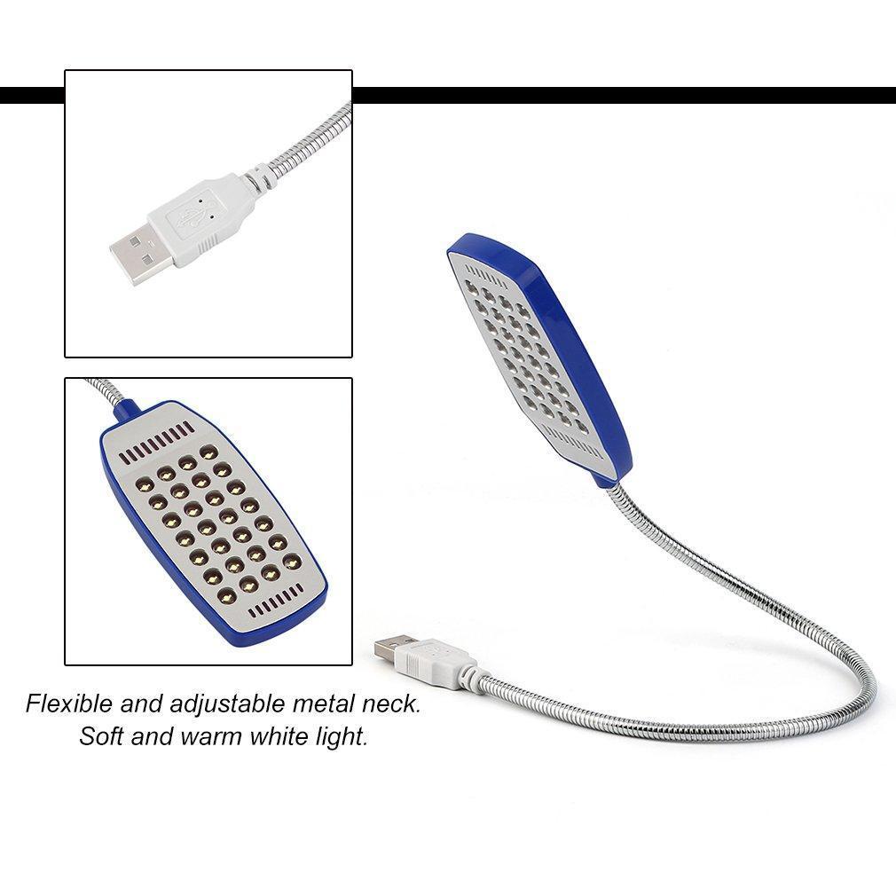 Bộ 2 Đèn LED 28 bóng siêu sáng cổng USB xoay 360 độ (Màu ngẫu nhiên)