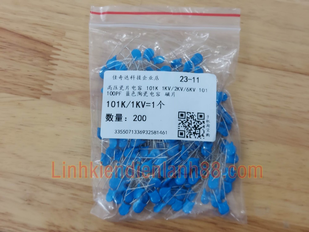 (20 cái)Tụ cao áp 101k /1KV Mới chính Hãng .