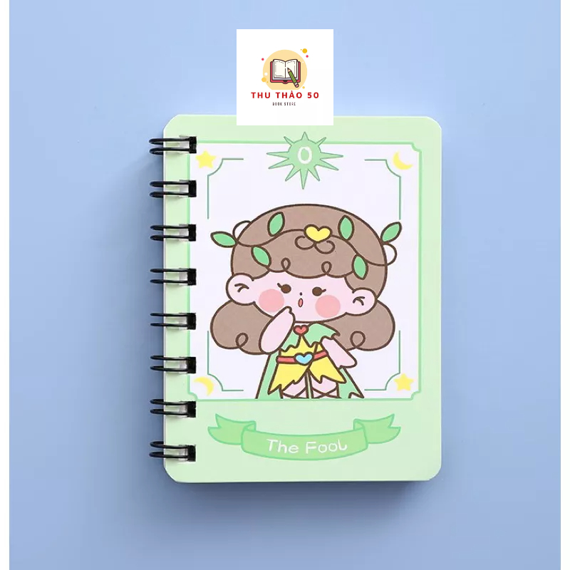 Sổ lò xo A7 cute dễ thương ( ngẫu nhiên): 1 cuốn.