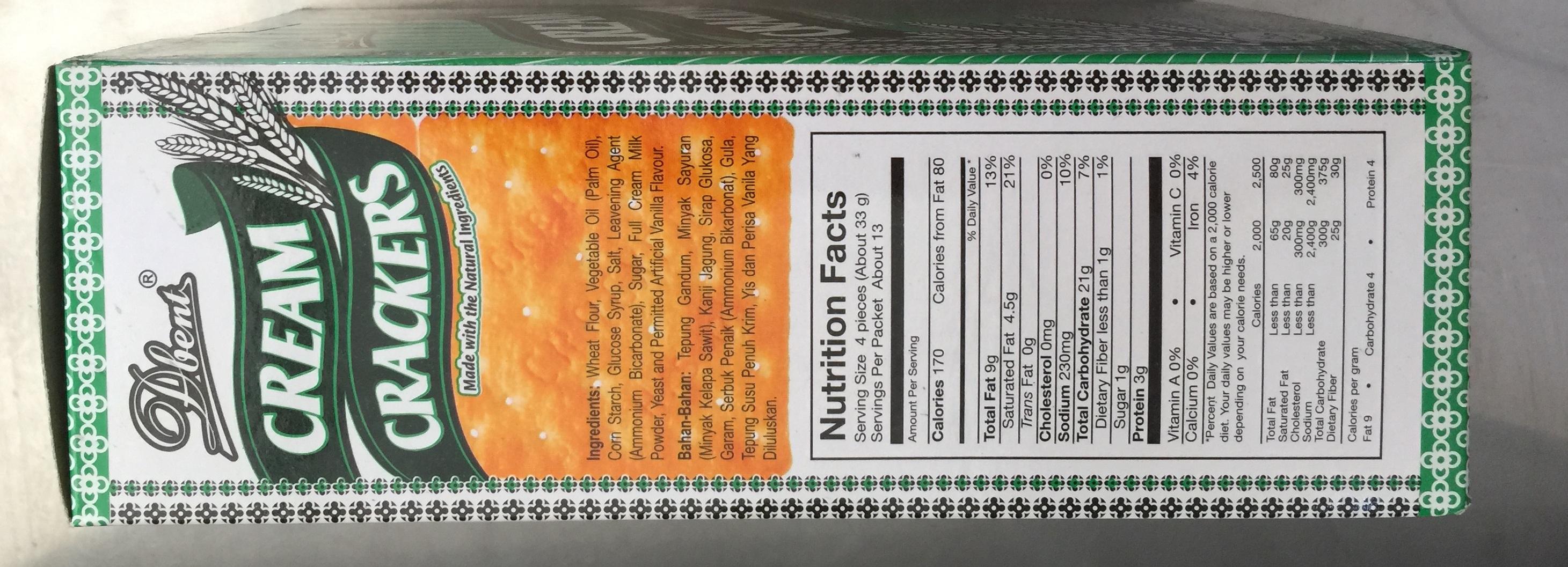 Bánh Lúa Dbent Cream Crackers 375g