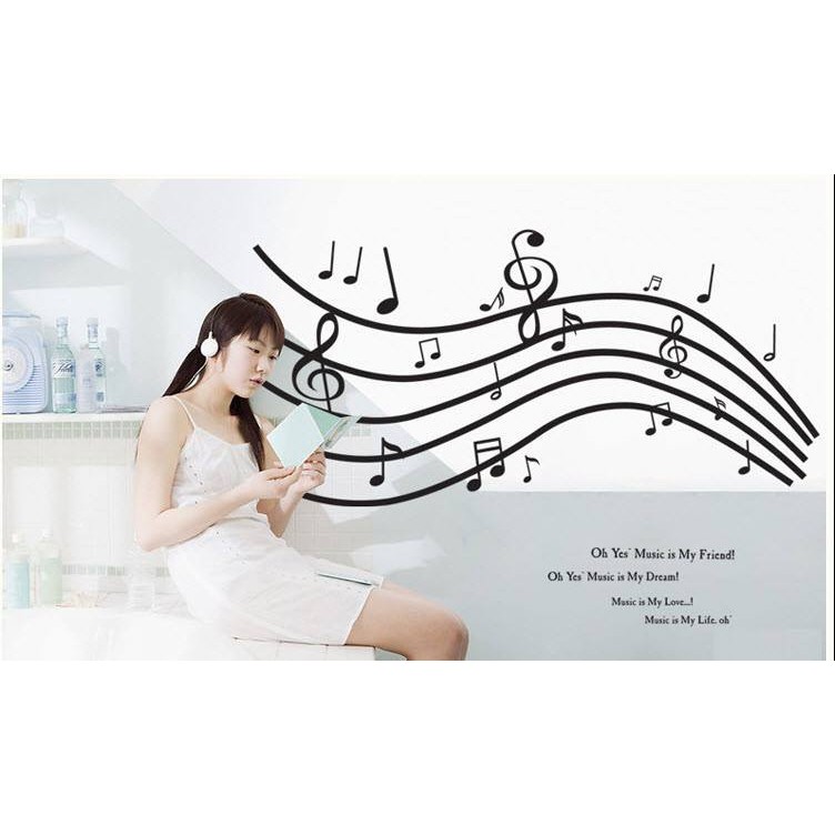 [HCM]Decal Dán Tường Âm Nhạc 2 - Dkn004