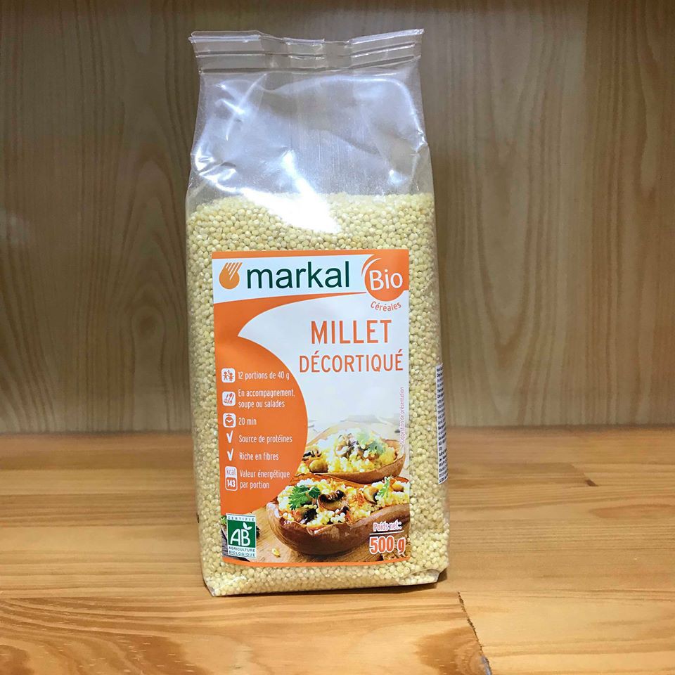 (Hàng chuẩn)Hạt kê hữu cơ Markal 500g