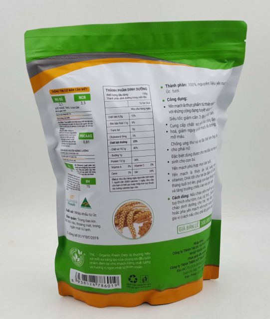 1Kg Yến Mạch Úc Tươi Nguyên Chất