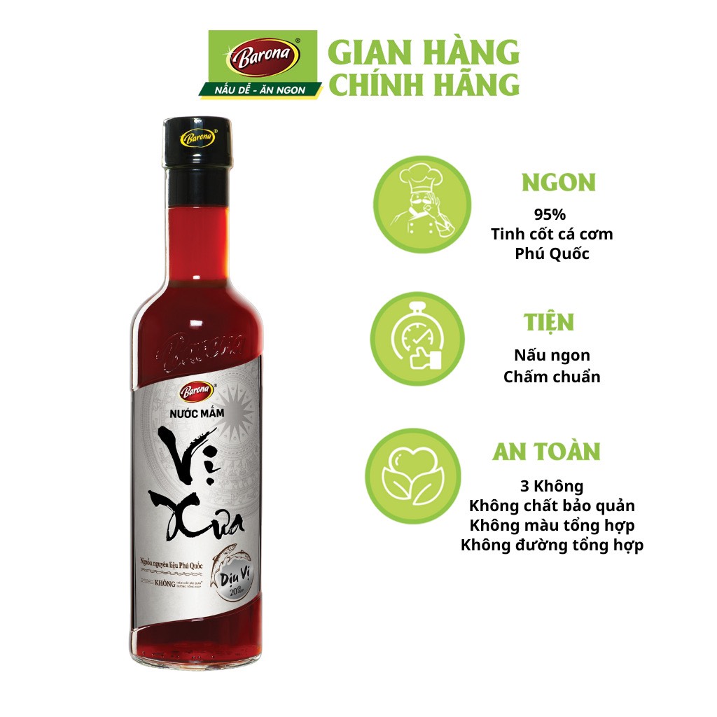 Nước mắm cao cấp Vị Xưa 40 độ đạm 500ml