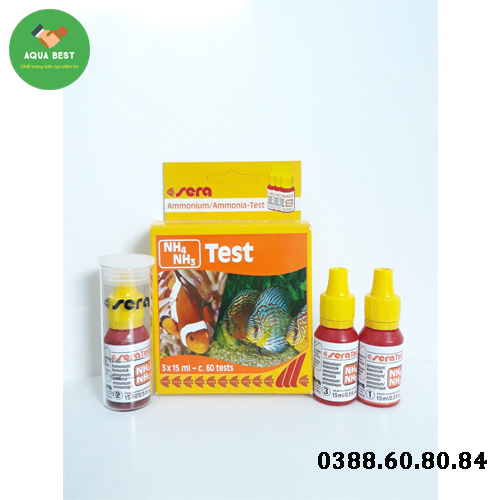 [Chính Hãng] Combo 4 bộ test Sera PH, KH, NO2, NH3