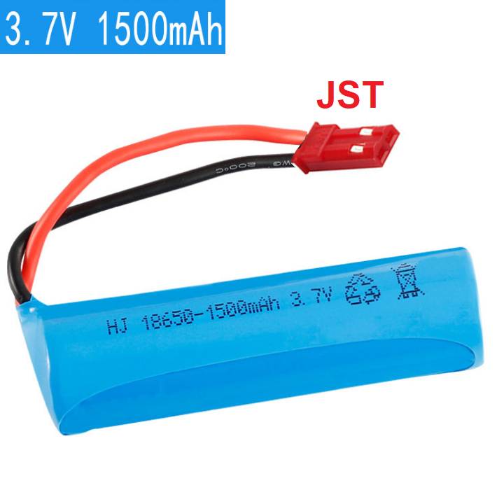 Pin máy bay điều khiển 18650 3.7v 1500mah dạng tròn cổng nối JST