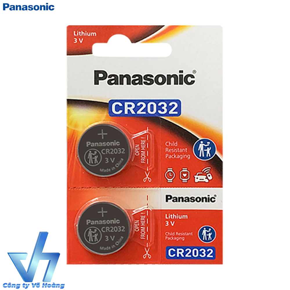 2 pin Panasonic CR2032 Lithium 3V - Pin nút / Pin CMOS