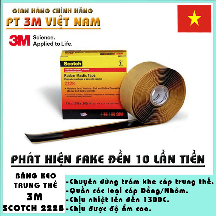 Băng keo cách điện trung thế 3M Scotch 2228