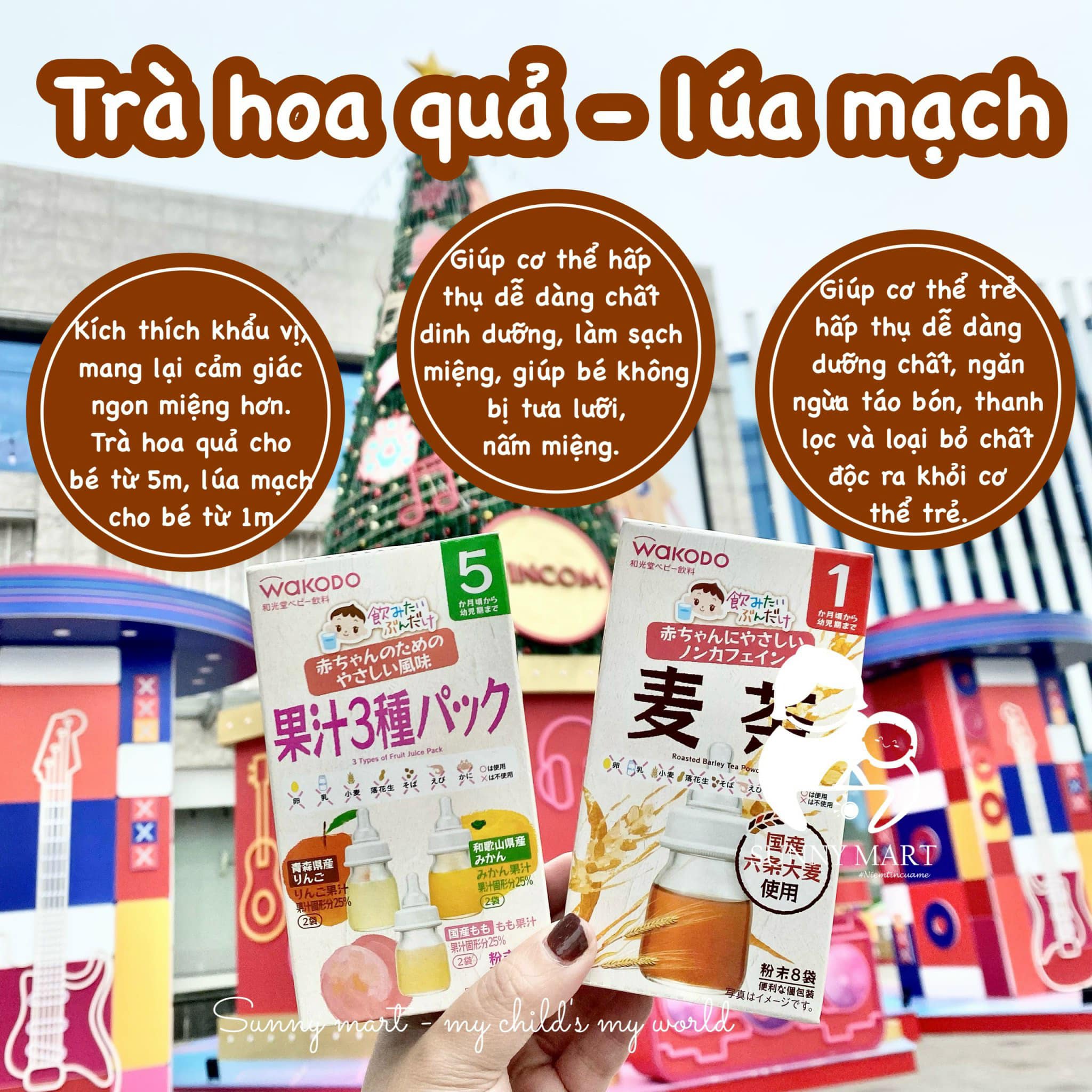 Trà wakodo Nhật Bản cho bé đủ vị