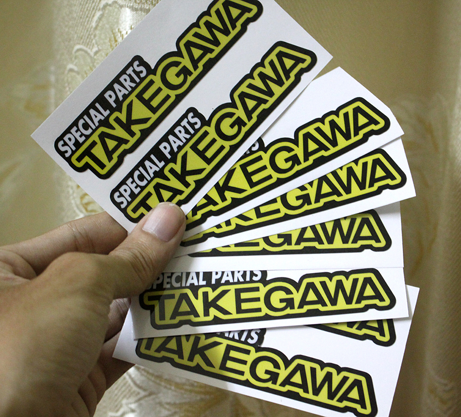 Tem con dán xe Takegawa Stickers mẫu mới nhất [1 bịch có 2 con tem]