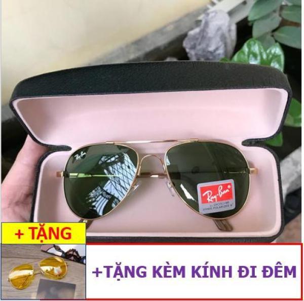 Giá bán KÍNH MÁT RB GỌNG TITAN - BẺ CONG THOẢI MÁI KHÔNG SỢ GÃY + COMBO KÍNH ĐI ĐÊM + HỘP DA CAO CẤP (CAM KẾT HÌNH THẬT 100%)