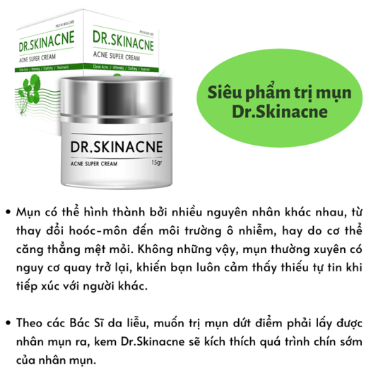Kem Giảm Thâm Mụn Dr.Skinacne